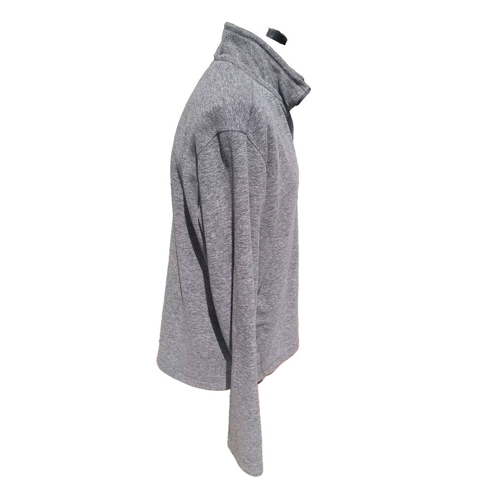 Eddie Bauer 1/4 Zip Pullover Sweater Fleece Gray Heathered Mens Size Large - Picture 11 of 16